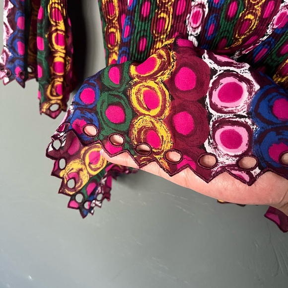 90s printed with bow women’s top size L - Picture 16 of 16